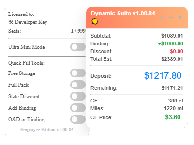 Dynamic Suite PRO Settings Drawer